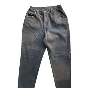 Vintage Original Black Lee Denim Jeans High Waisted Mom Jeans 100% Cotton Sz 14M